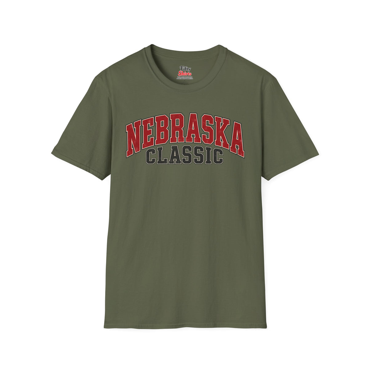Nebraska Classic Unisex Softstyle T Shirt State Name Graphic Tee
