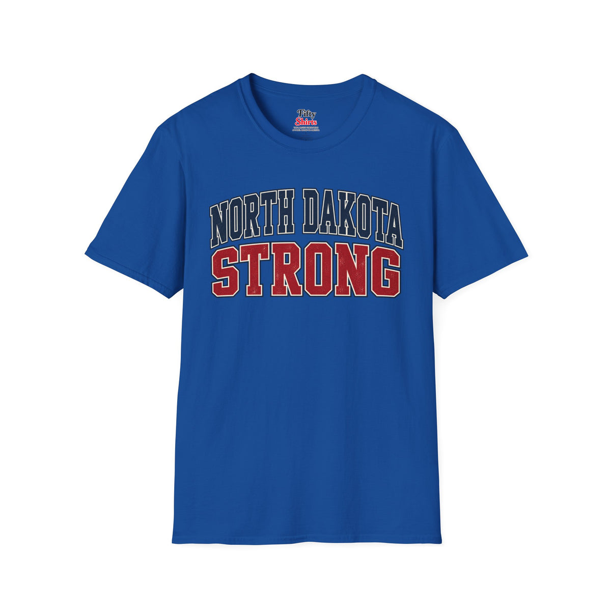 North Dakota Strong Unisex Softstyle T Shirt State Name Graphic Tee