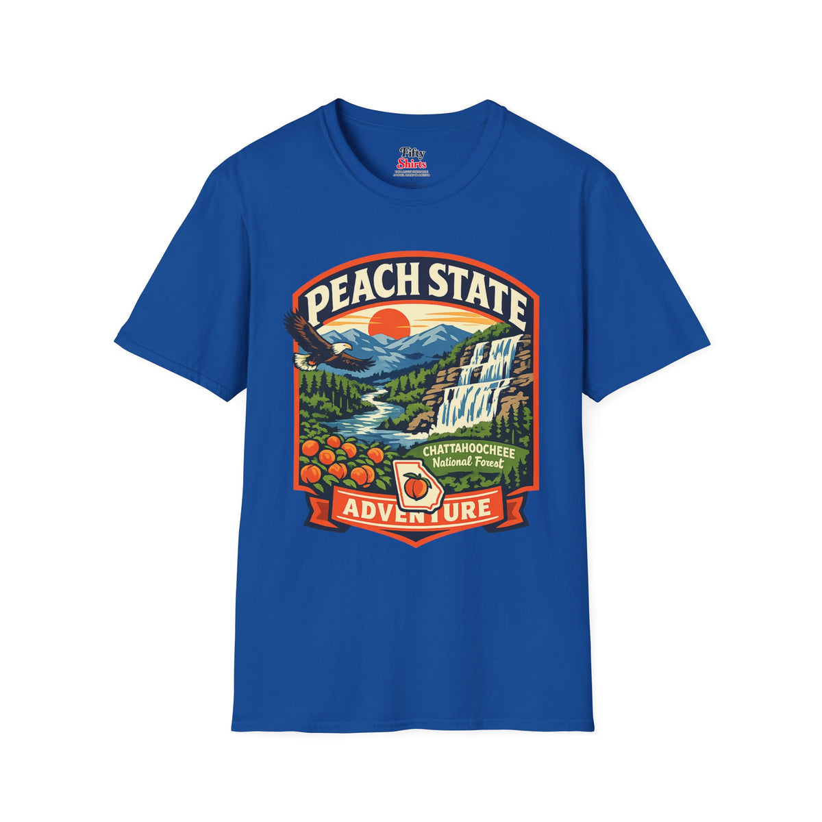 Georgia Peach State Unisex Softstyle T Shirt State Pride Graphic Tee Collections FS03