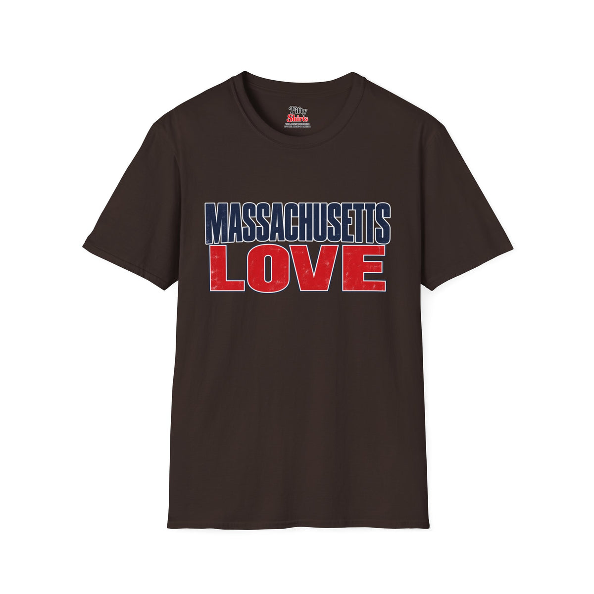 Massachusetts Love Unisex Softstyle T Shirt State Name Graphic Tee
