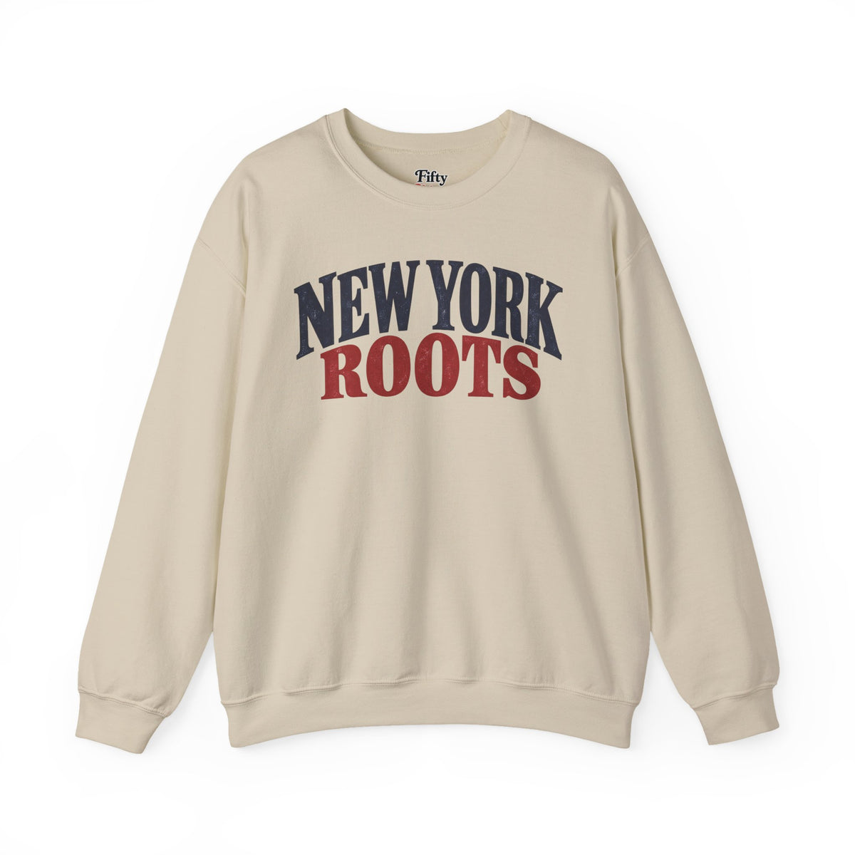 New York Roots Unisex Crewneck Sweatshirt State Name Graphic