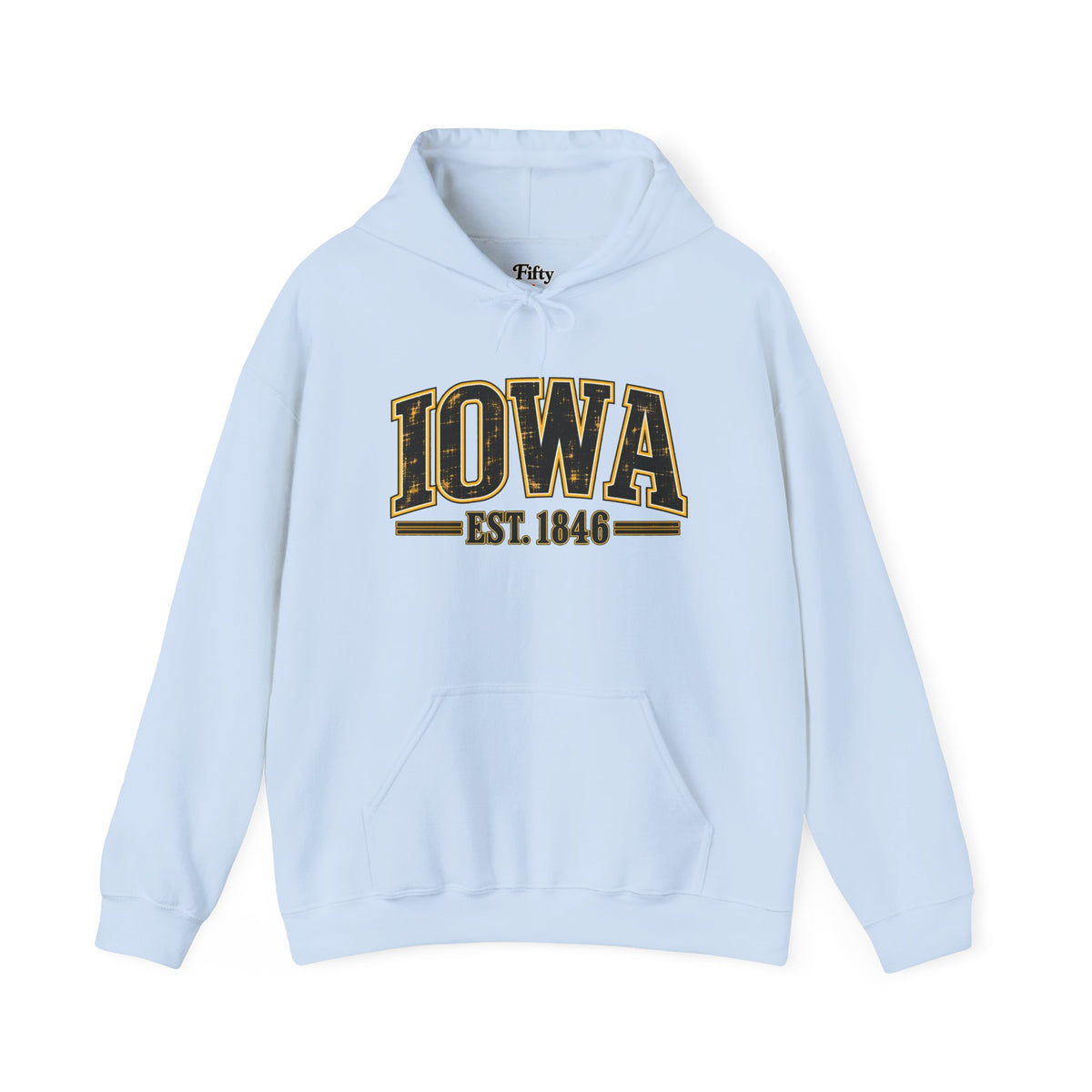 Iowa Est 1846 Unisex Hoodie State Name Graphic