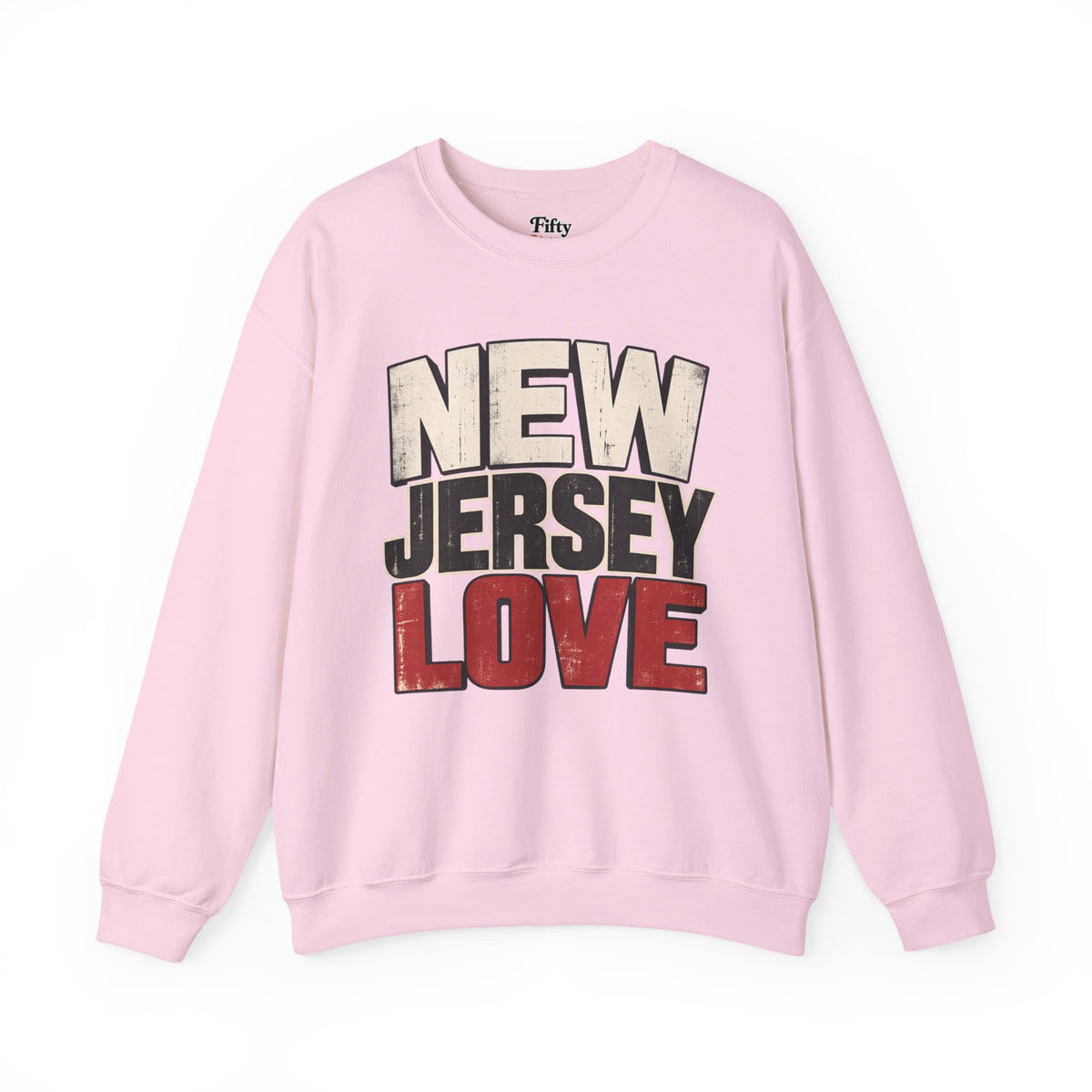 New Jersey Love Unisex Crewneck Sweatshirt State Name Graphic