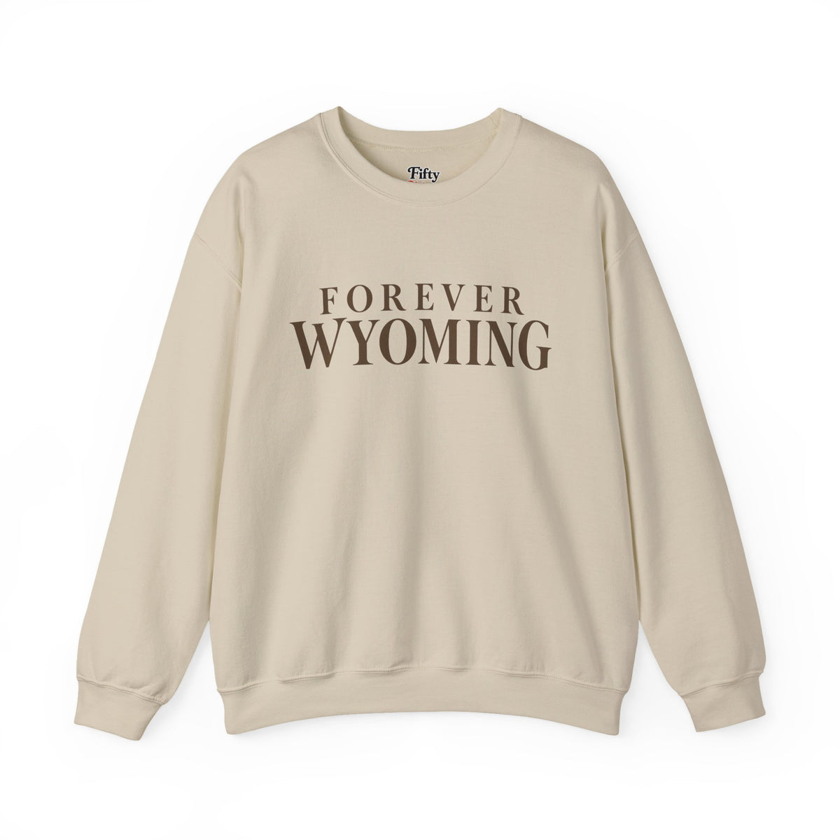 Forever Wyoming Unisex Crewneck Sweatshirt State Name Graphic