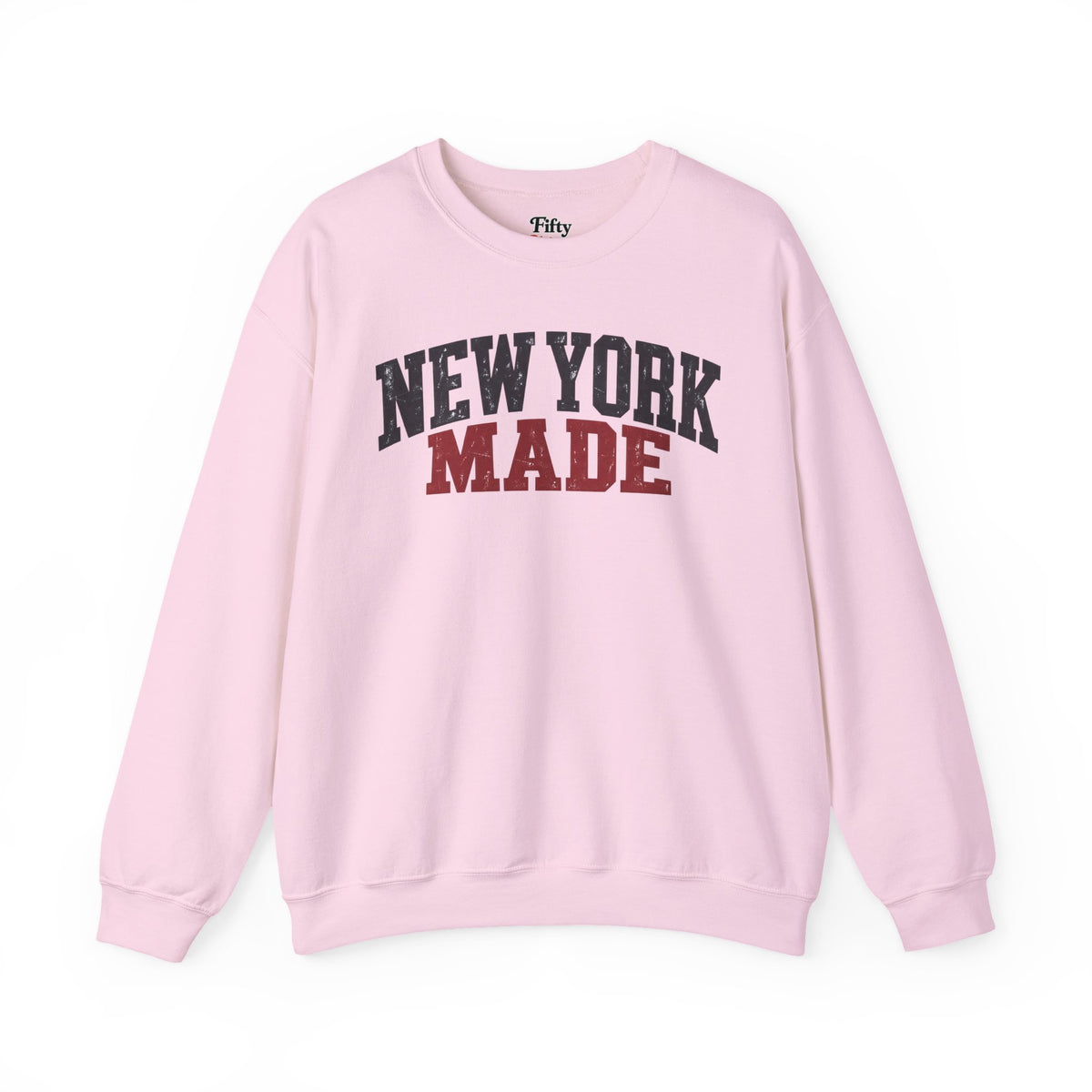 New York Made Unisex Crewneck Sweatshirt State Name Graphic