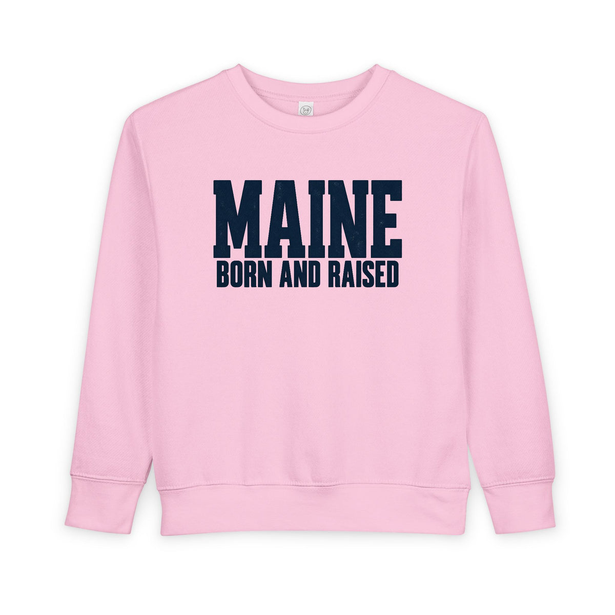 Maine Born and Raised Modern New England Unisex Toddler Sweatshirt