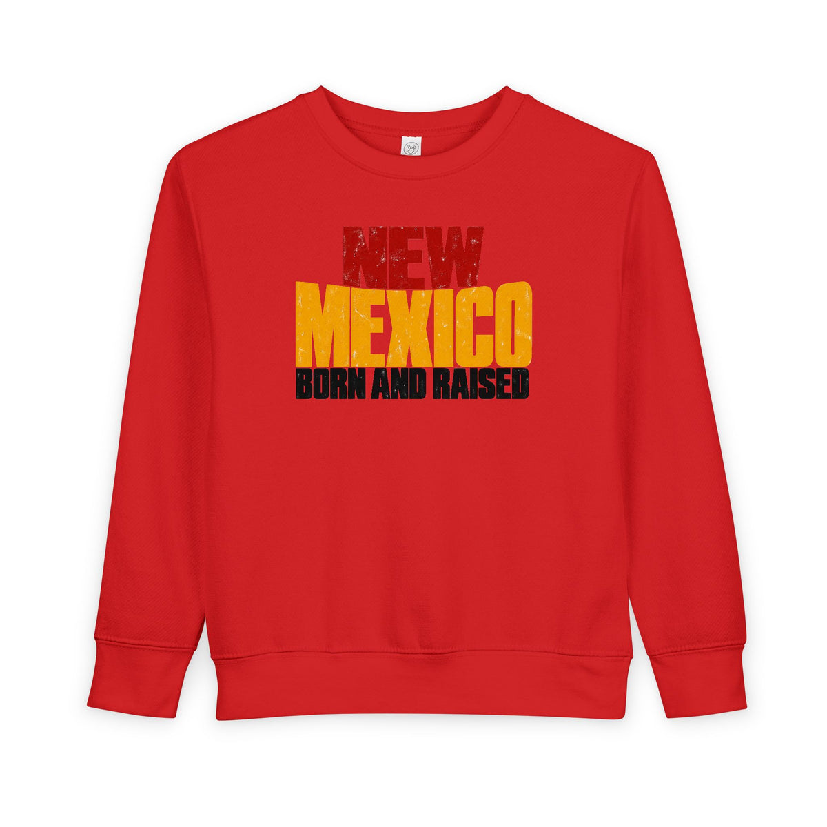 New Mexico Born and Raised Bold Streetwear Unisex Toddler Sweatshirt