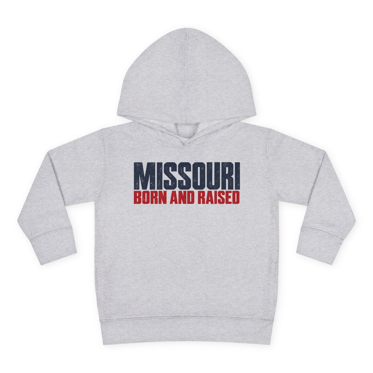 Missouri Born and Raised Modern Streetwear Unisex Toddler Pullover Fleece Hoodie