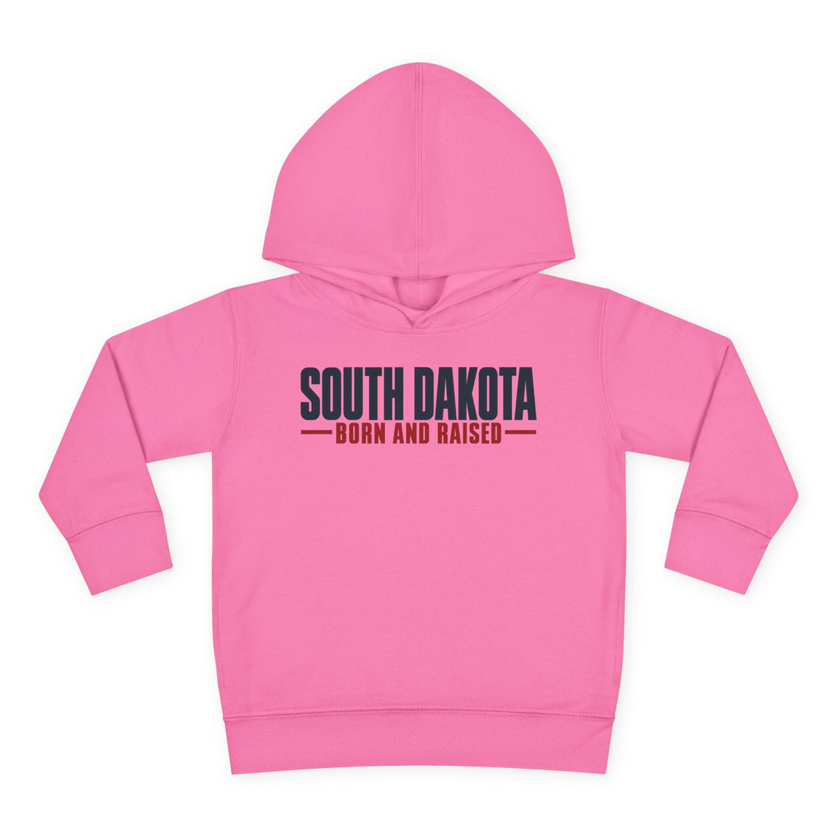 South Dakota Born and Raised Minimal Modern Heritage Unisex Toddler Pullover Fleece Hoodie