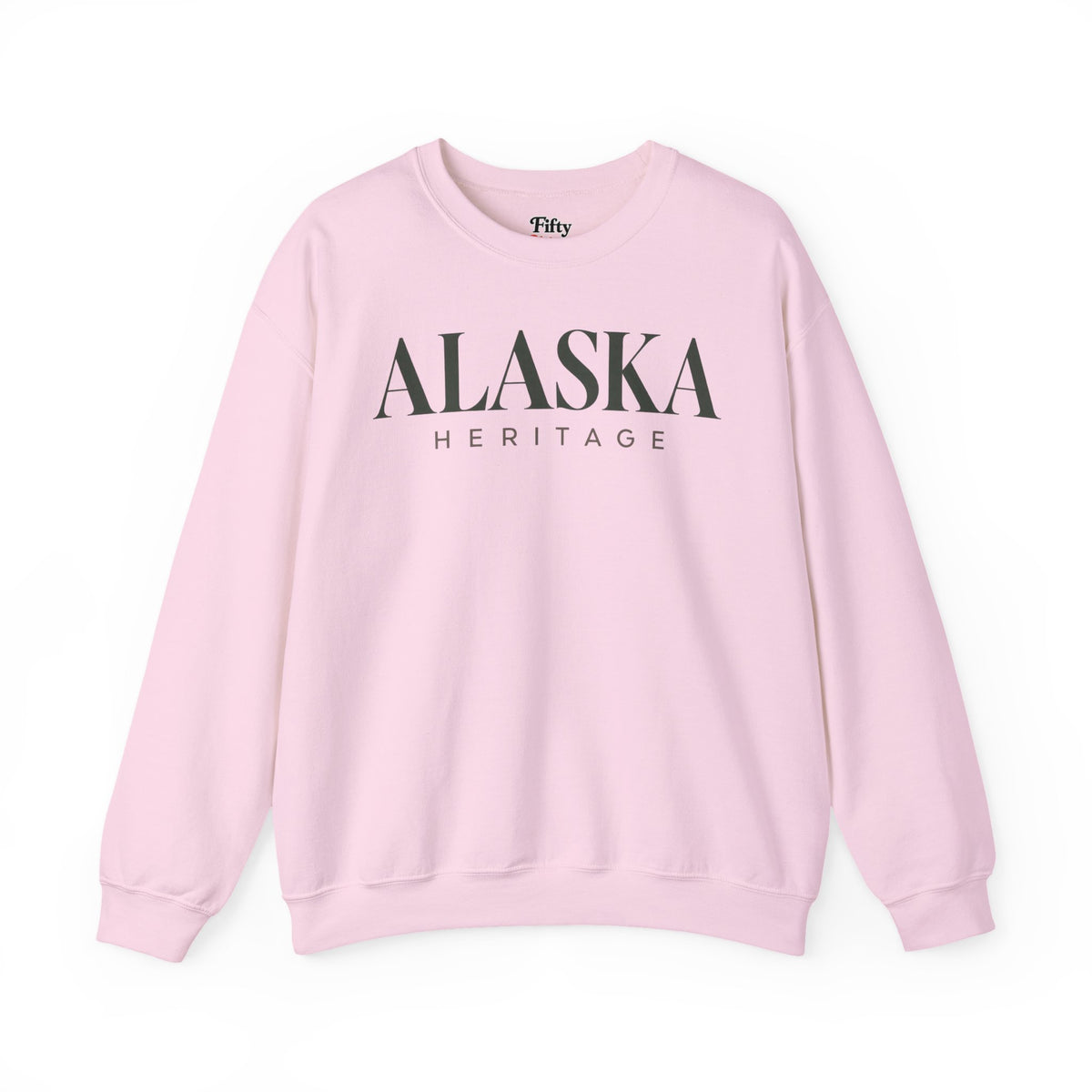 Alaska Heritage Unisex Crewneck Sweatshirt State Name Graphic
