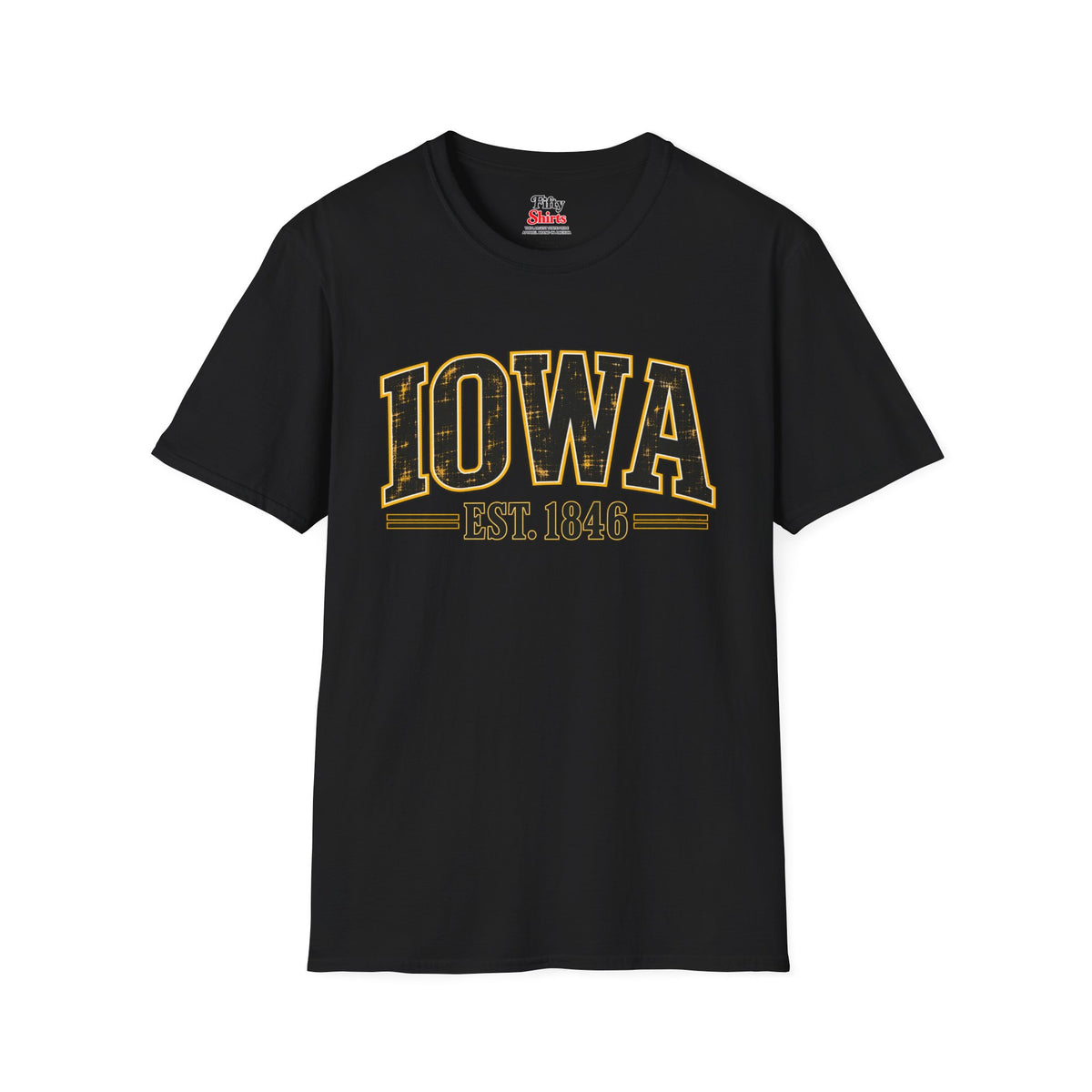 Iowa Est 1846 Unisex Softstyle T Shirt State Name Graphic Tee