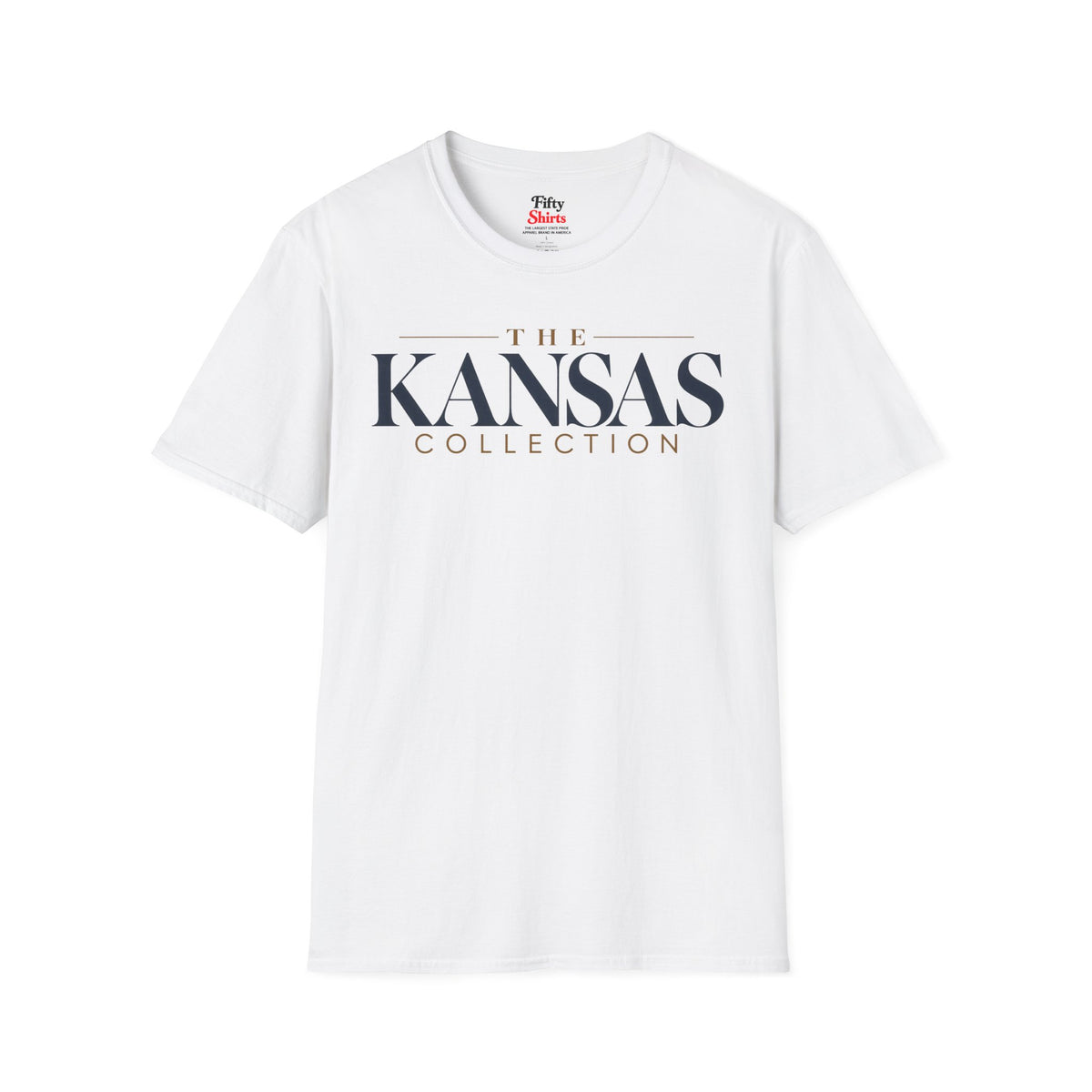 The Kansas Collection Unisex Softstyle T Shirt State Name Graphic Tee