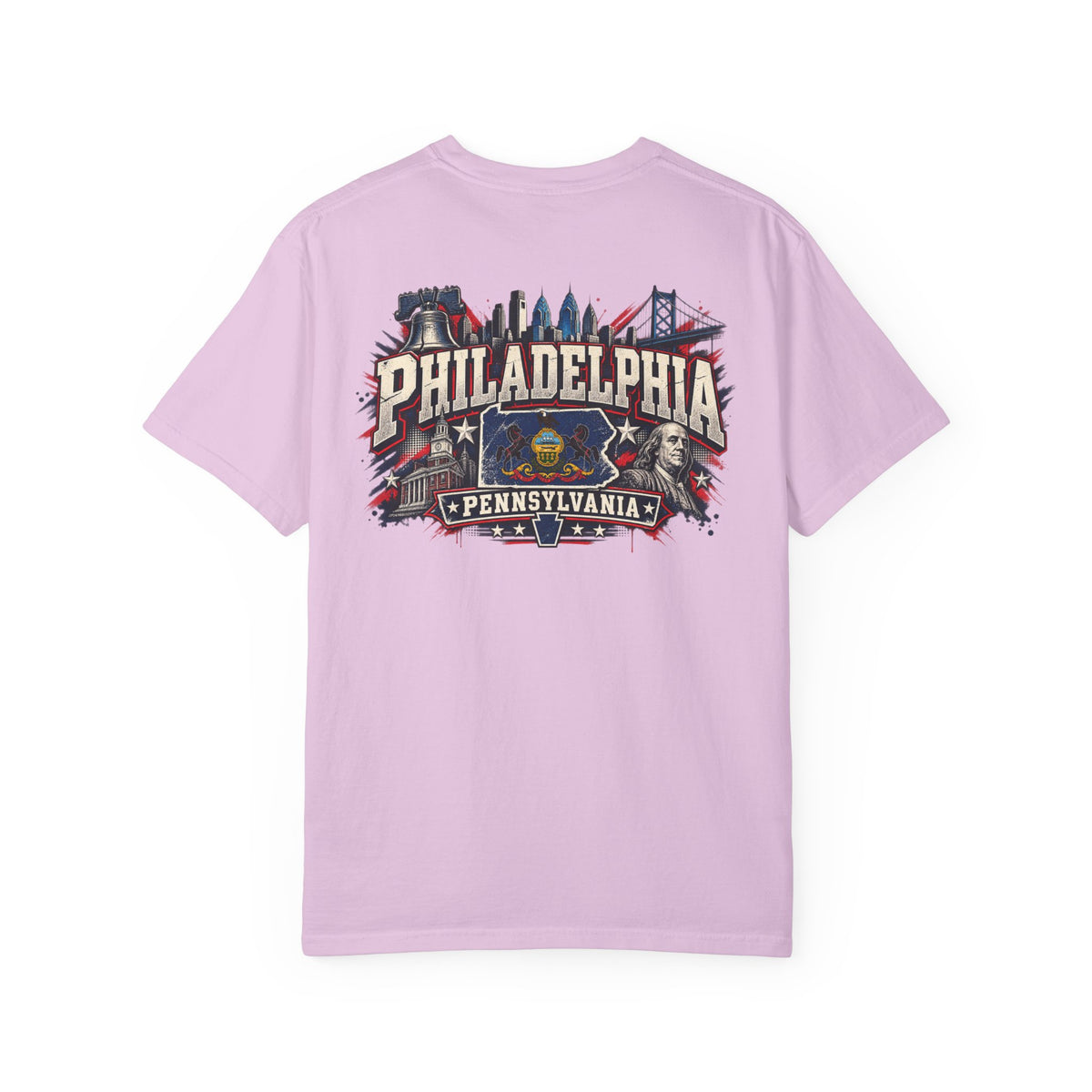 Philadelphia Pennsylvania Unisex Comfort Color 1717 Streetwear Graphic Tee