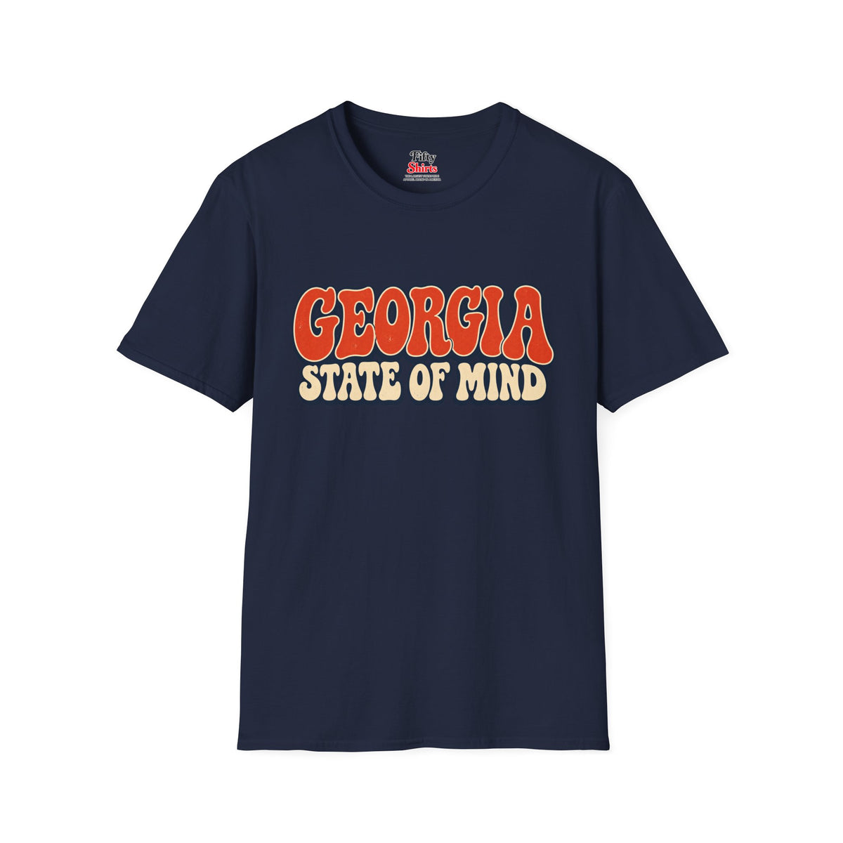 Georgia State of Mind Unisex Softstyle T Shirt State Name Graphic Tee