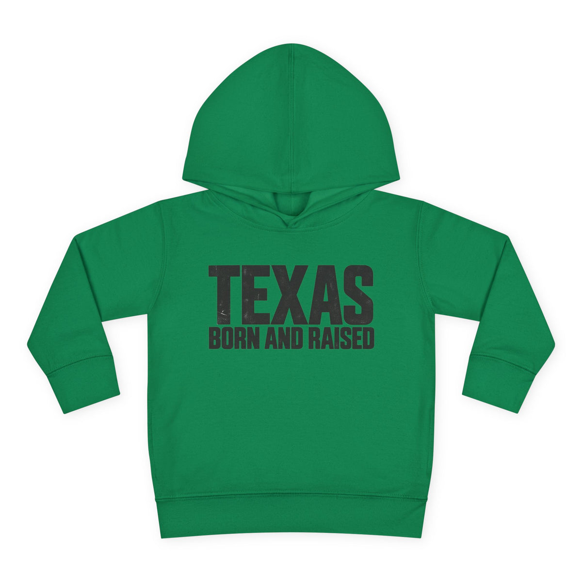 Texas Born and Raised Modern Minimal Unisex Toddler Pullover Fleece Hoodie