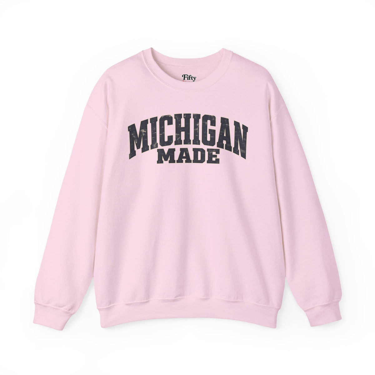 Michigan Made Unisex Crewneck Sweatshirt State Name Graphic