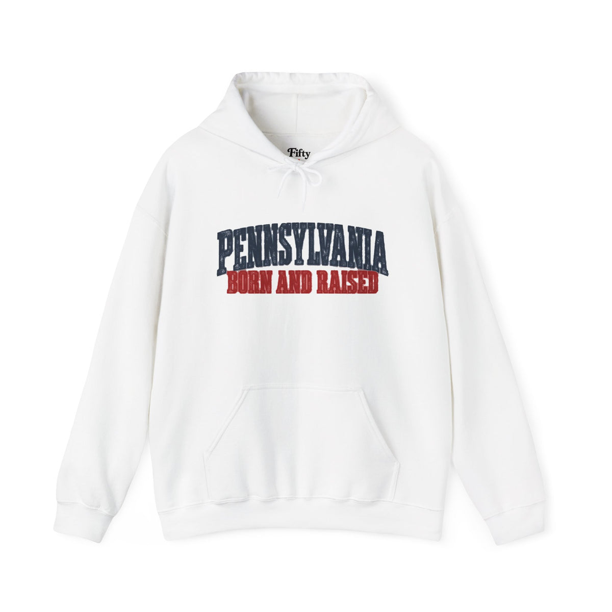 Pennsylvania Born and Raised Heritage Unisex Hoodie Graphic