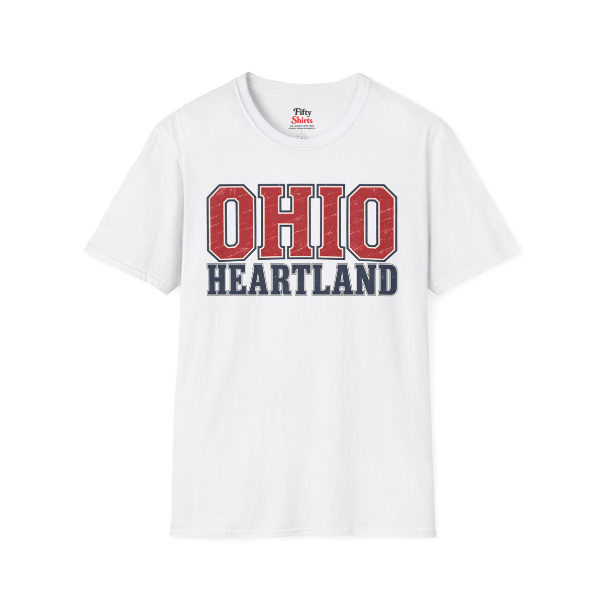 Ohio Heartland Unisex Softstyle T Shirt State Name Graphic Tee