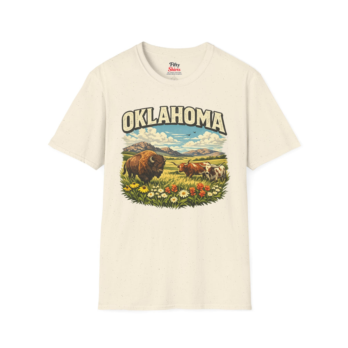Oklahoma Wildlife Unisex Softstyle T Shirt State Pride Graphic Tee Collections FS03