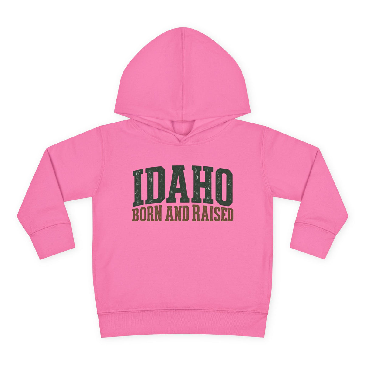 Idaho Born and Raised Pacific Northwest Heritage Unisex Toddler Pullover Fleece Hoodie
