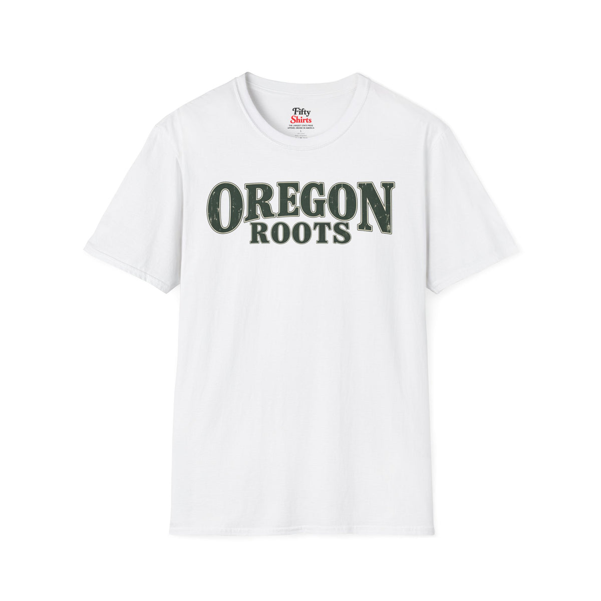 Oregon Roots Unisex Softstyle T Shirt State Name Graphic Tee