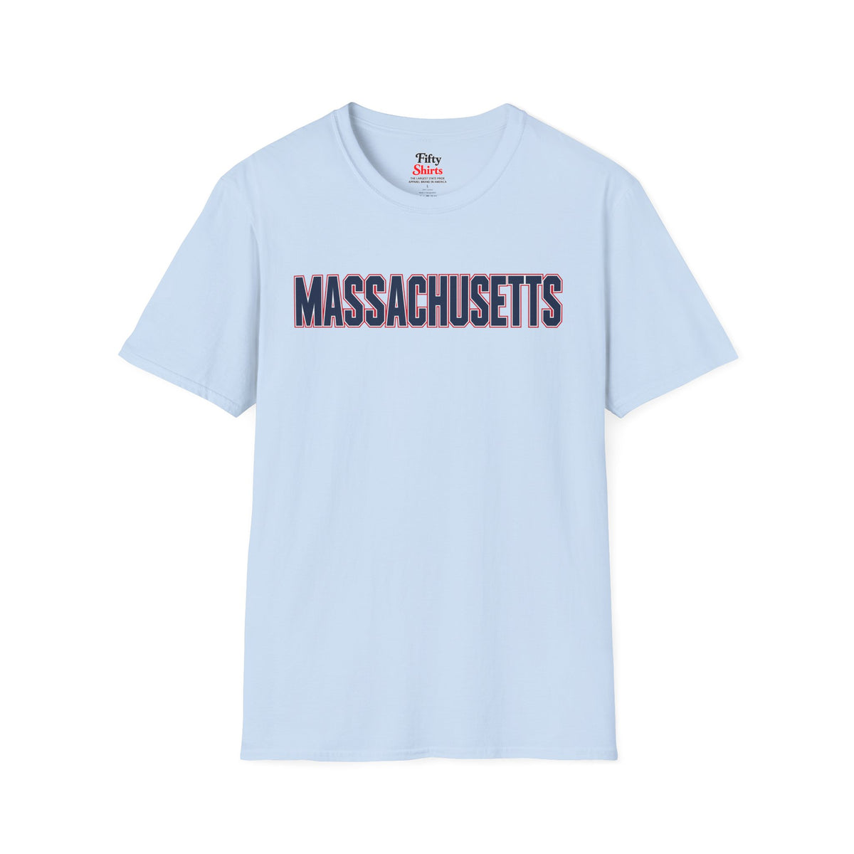 Massachusetts Unisex Softstyle T Shirt State Name Graphic Tee