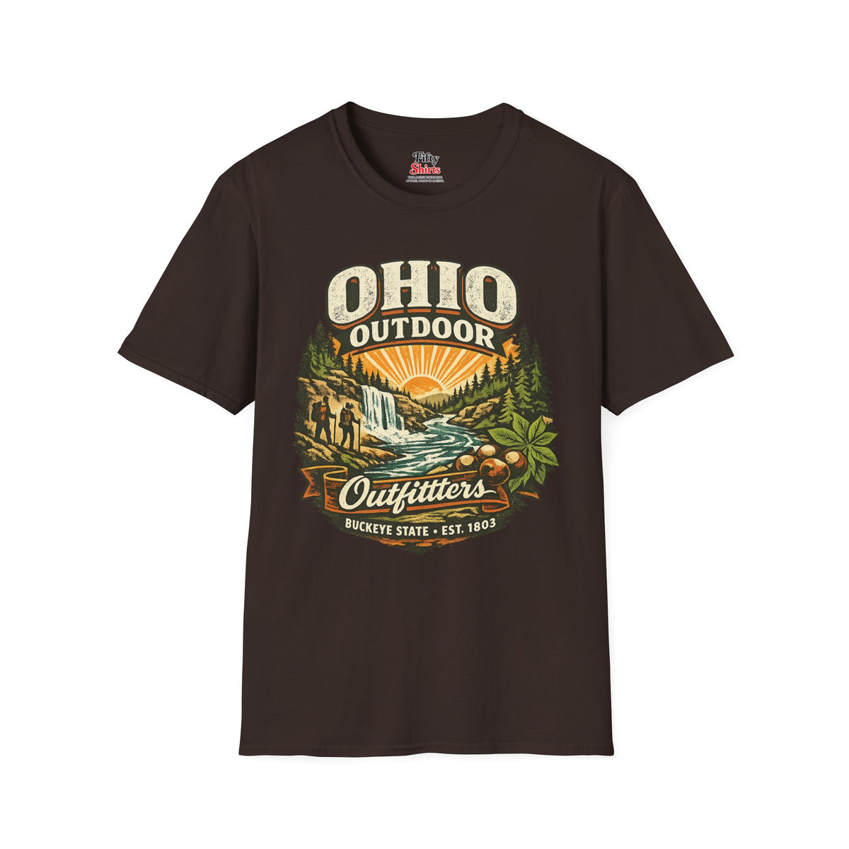 Ohio Outdoor Outfitters Unisex Softstyle T Shirt State Pride Graphic Tee Collections FS03