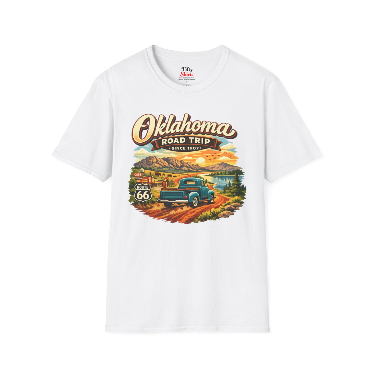Oklahoma Road Trip Unisex Softstyle T Shirt State Pride Graphic Tee Collections FS03