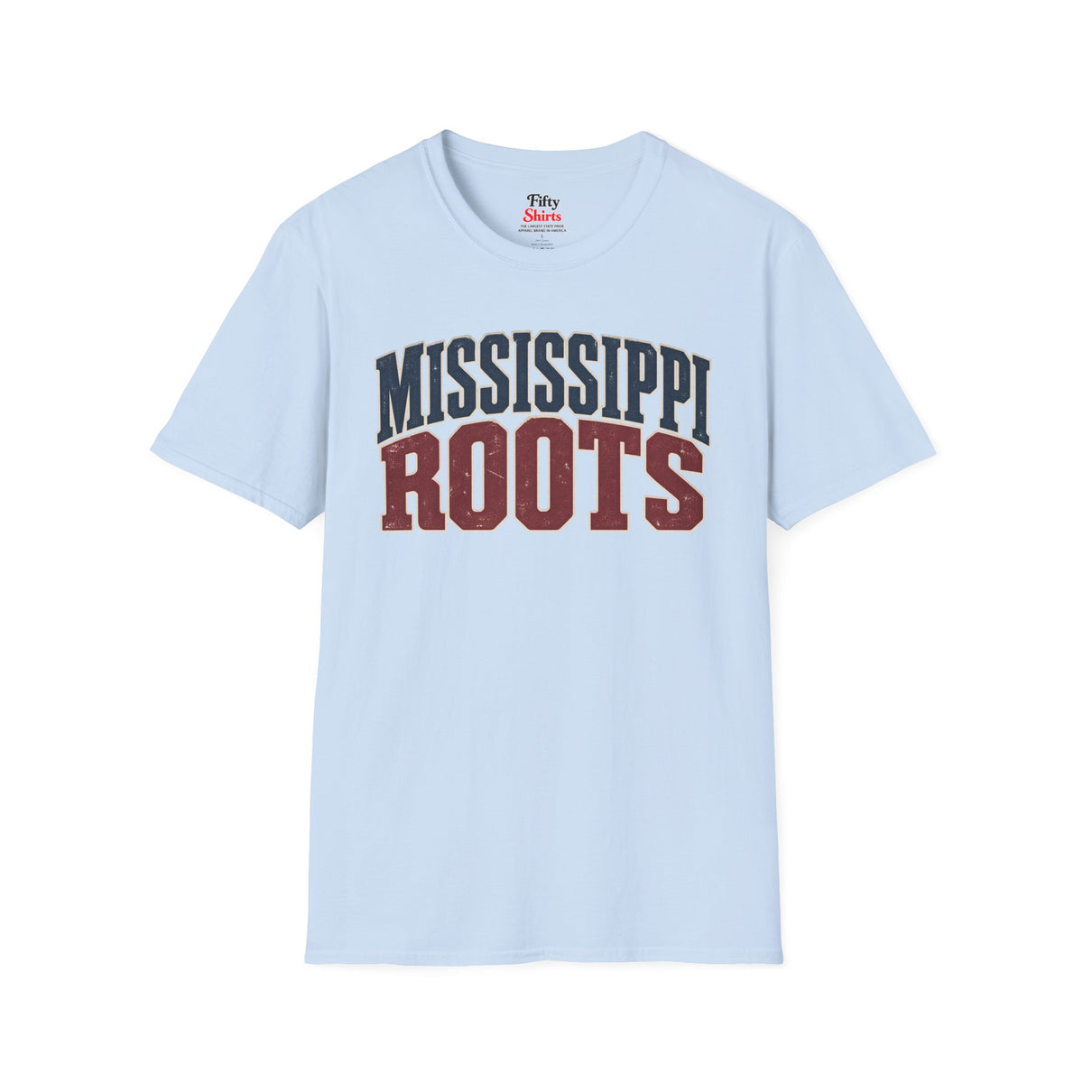 Mississippi Roots Unisex Softstyle T Shirt State Name Graphic Tee