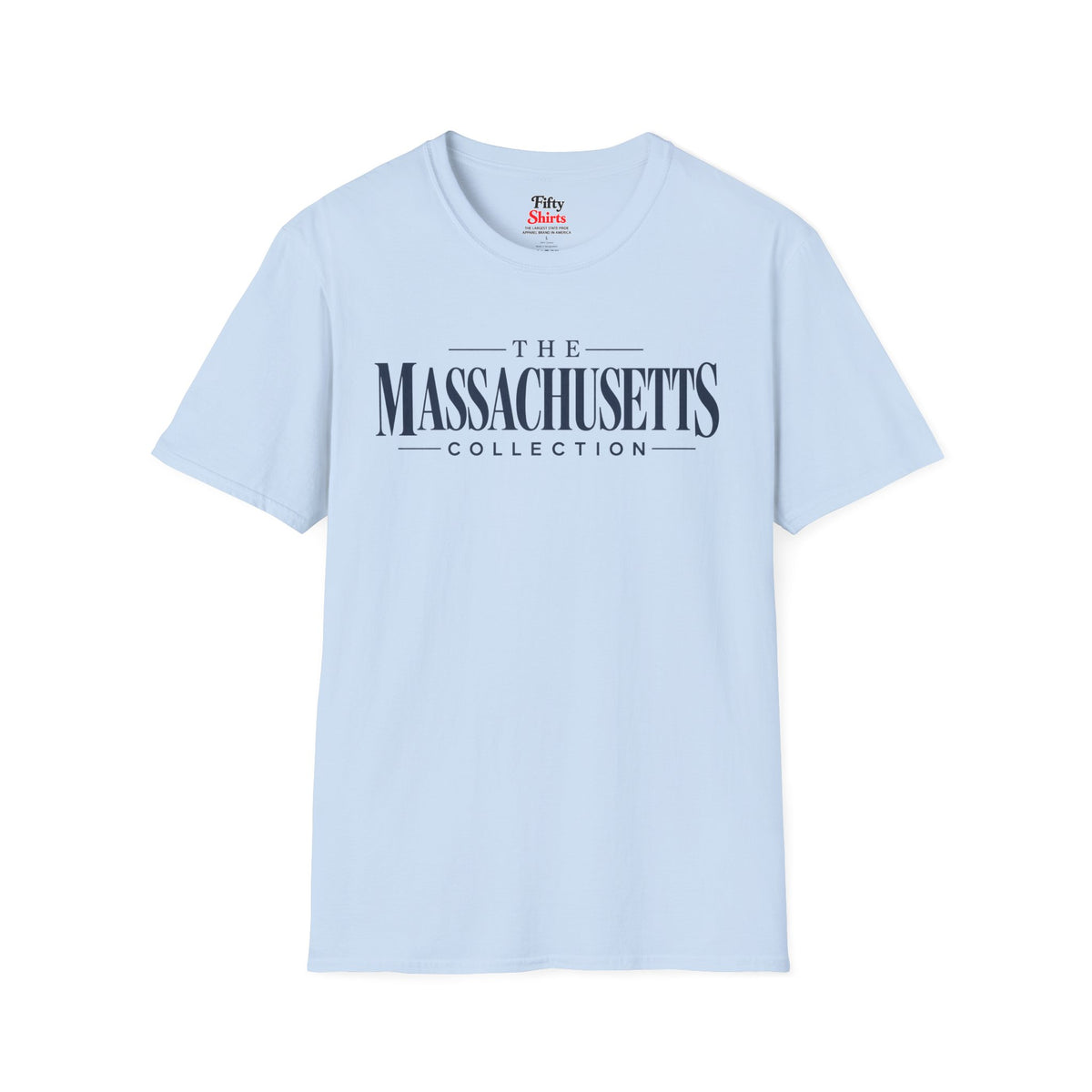 The Massachusetts Collection Unisex Softstyle T Shirt State Name Graphic Tee
