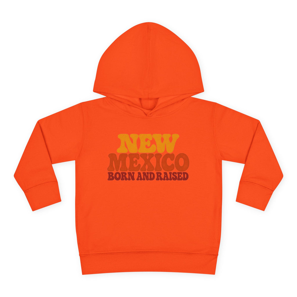 New Mexico Born and Raised 1970s Retro Unisex Toddler Pullover Fleece Hoodie