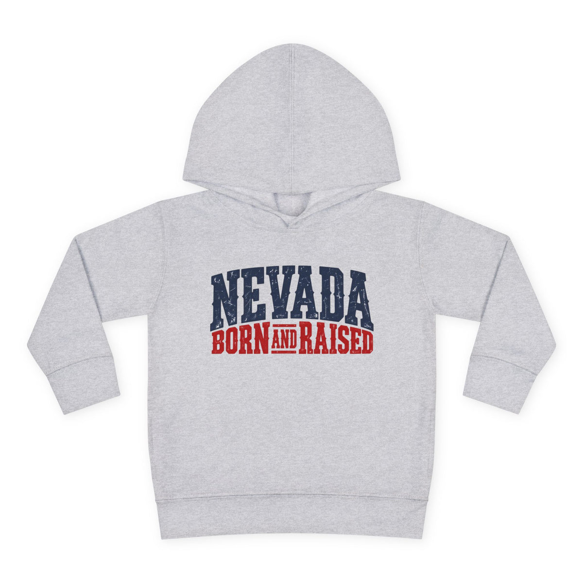 Nevada Born and Raised Rugged Western Unisex Toddler Pullover Fleece Hoodie