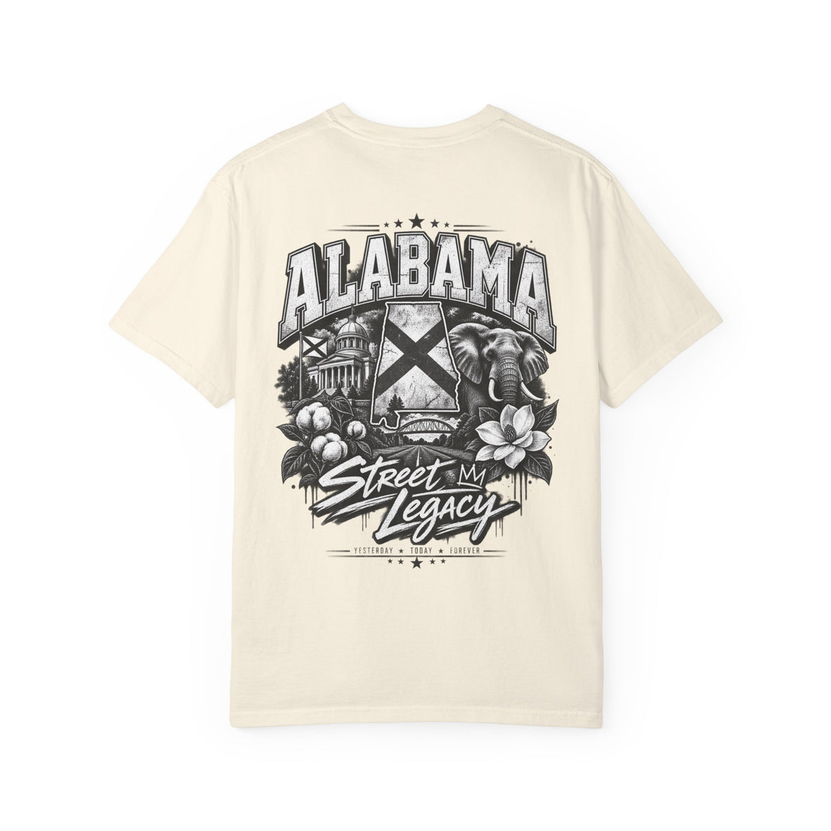 Alabama Street Legacy Unisex Comfort Color 1717 Streetwear Graphic Tee