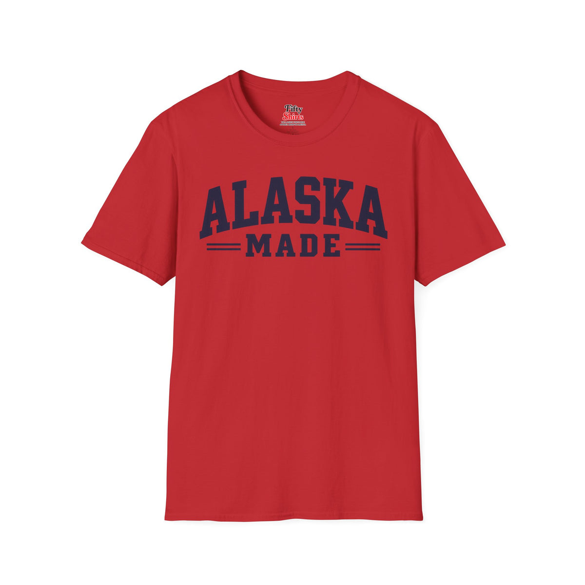 Alaska Made Unisex Softstyle T Shirt State Name Graphic Tee