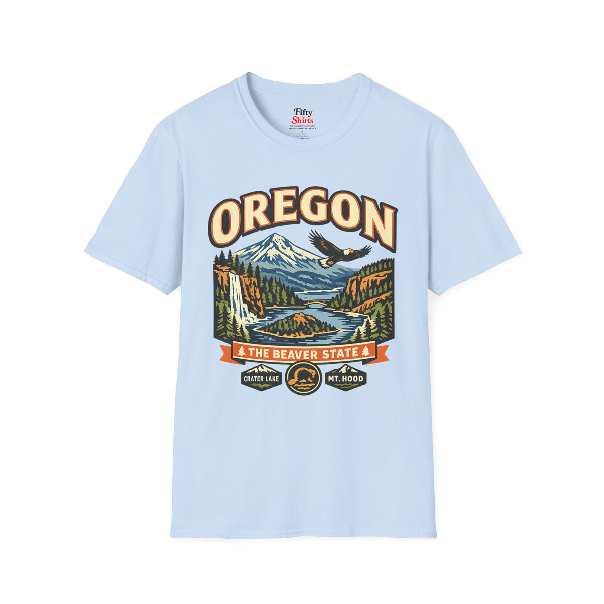 Oregon Beaver State Adventure Unisex Softstyle T Shirt State Pride Graphic Tee Collections FS03