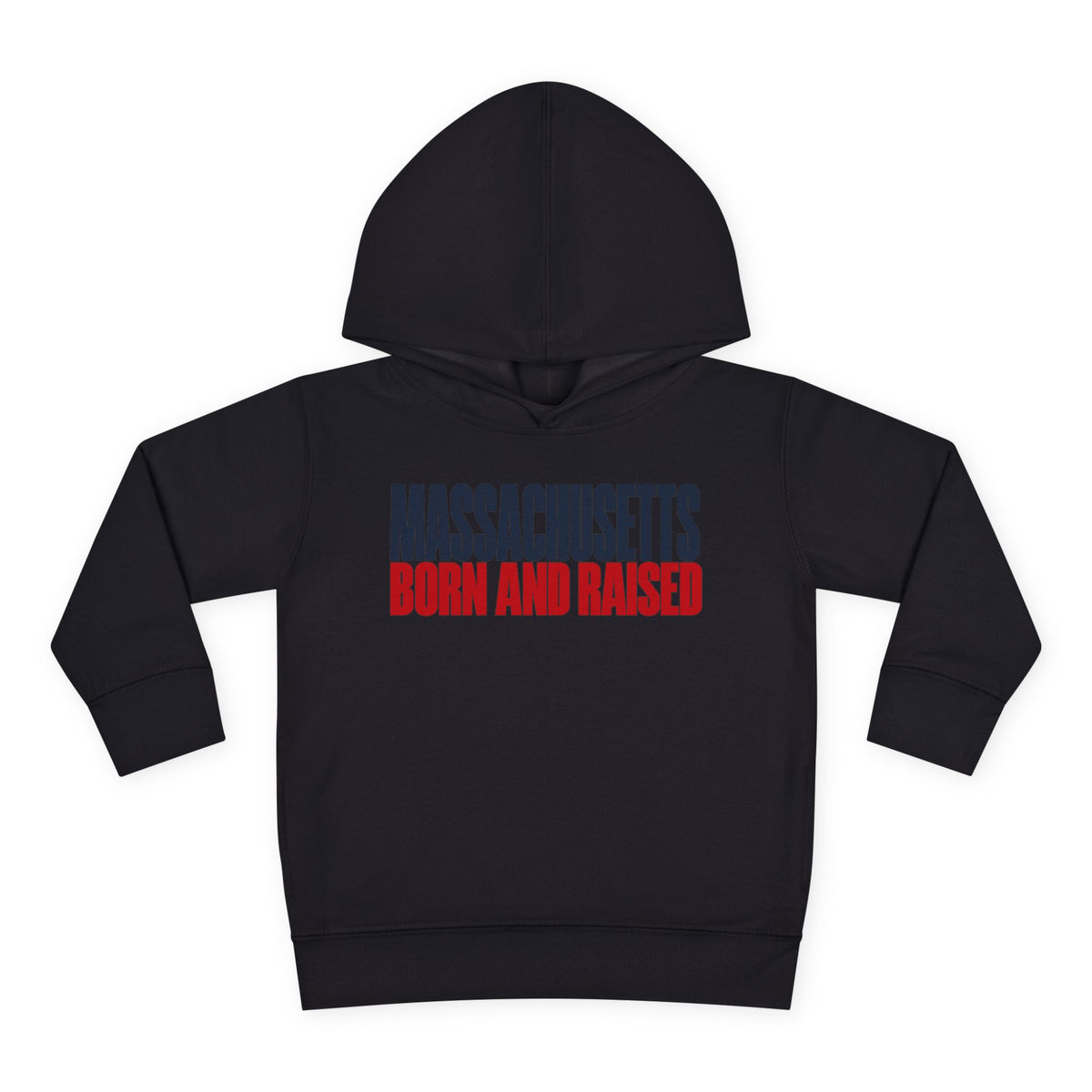 Massachusetts Born and Raised Modern Streetwear Unisex Toddler Pullover Fleece Hoodie