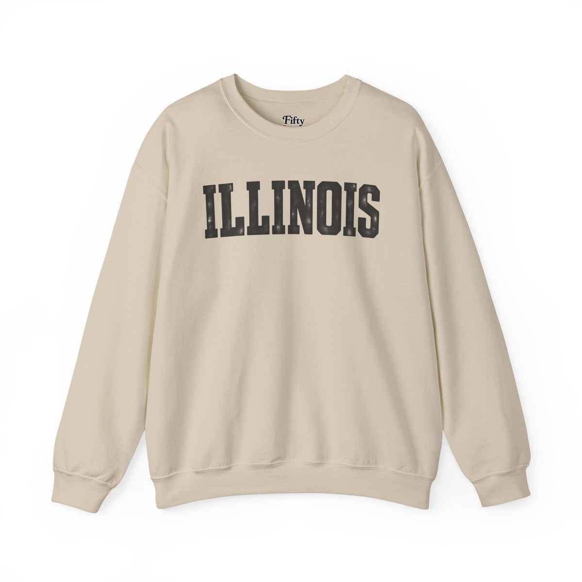 Illinois Unisex Crewneck Sweatshirt State Name Graphic