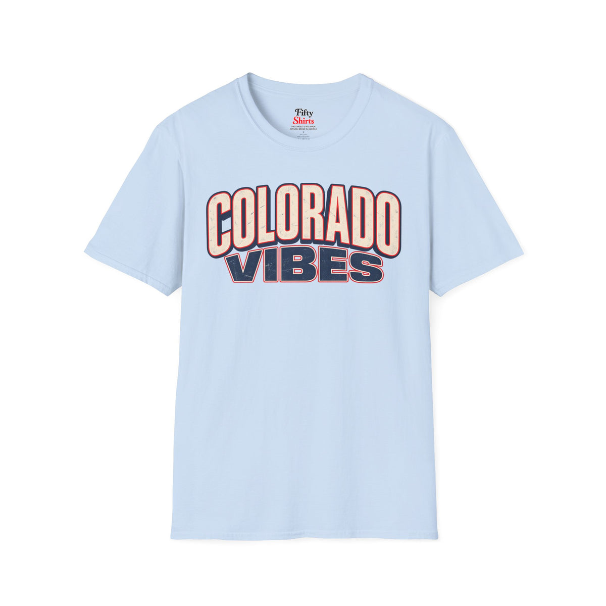 Colorado Vibes Unisex Softstyle T Shirt State Name Graphic Tee