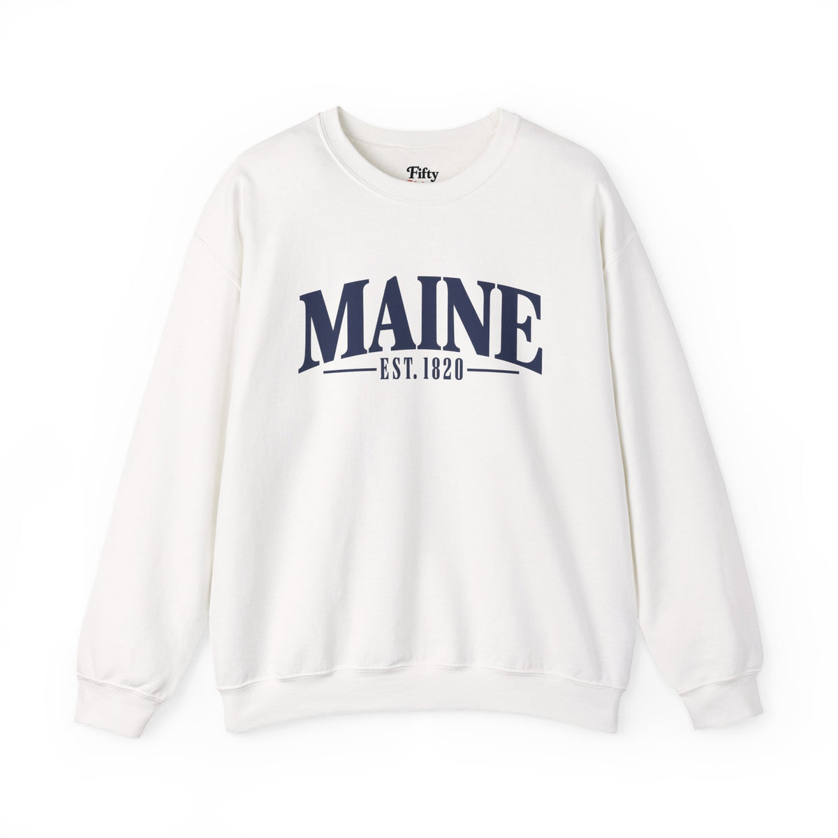 Maine Est 1820 Unisex Crewneck Sweatshirt State Name Graphic