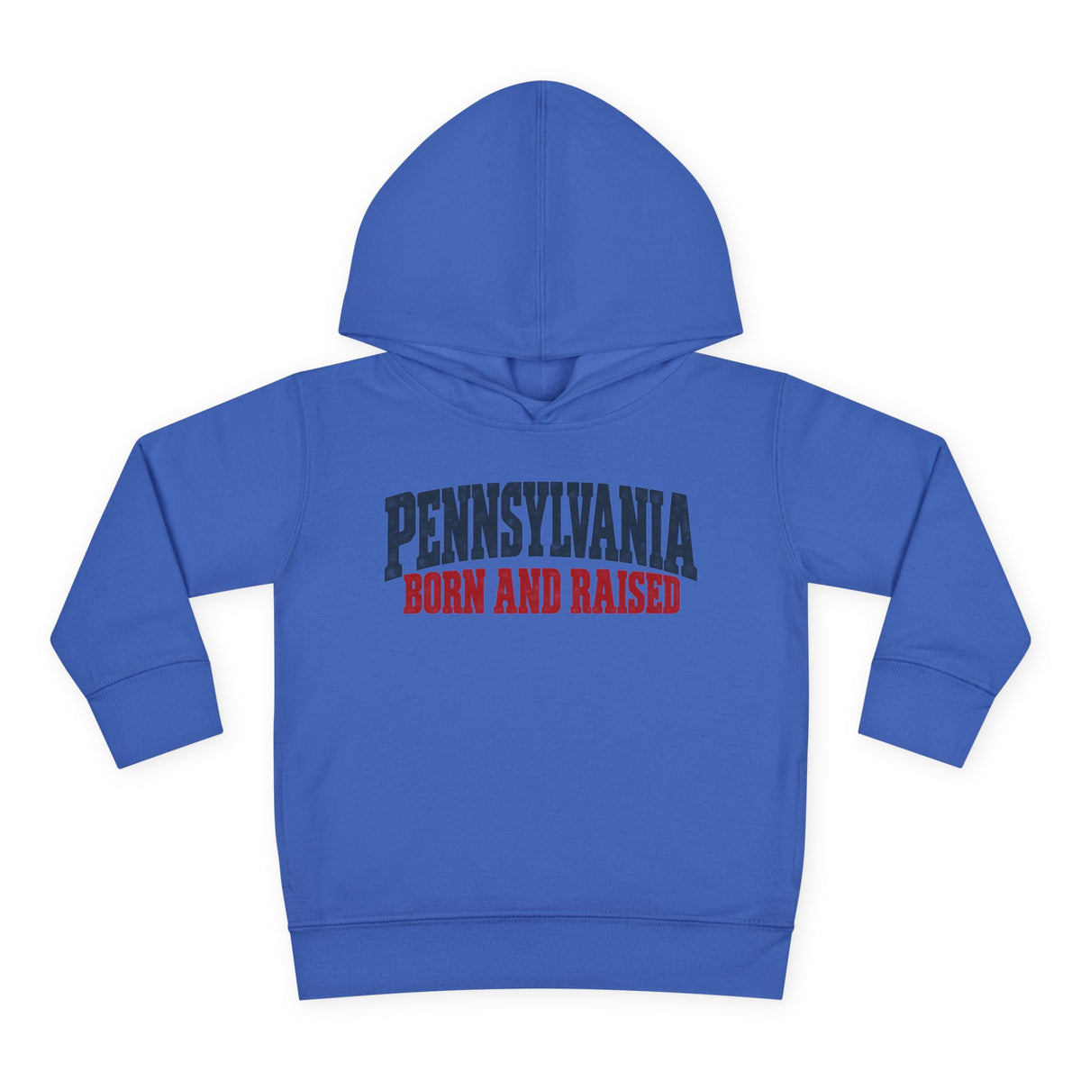 Pennsylvania Born and Raised Vintage Americana Unisex Toddler Pullover Fleece Hoodie