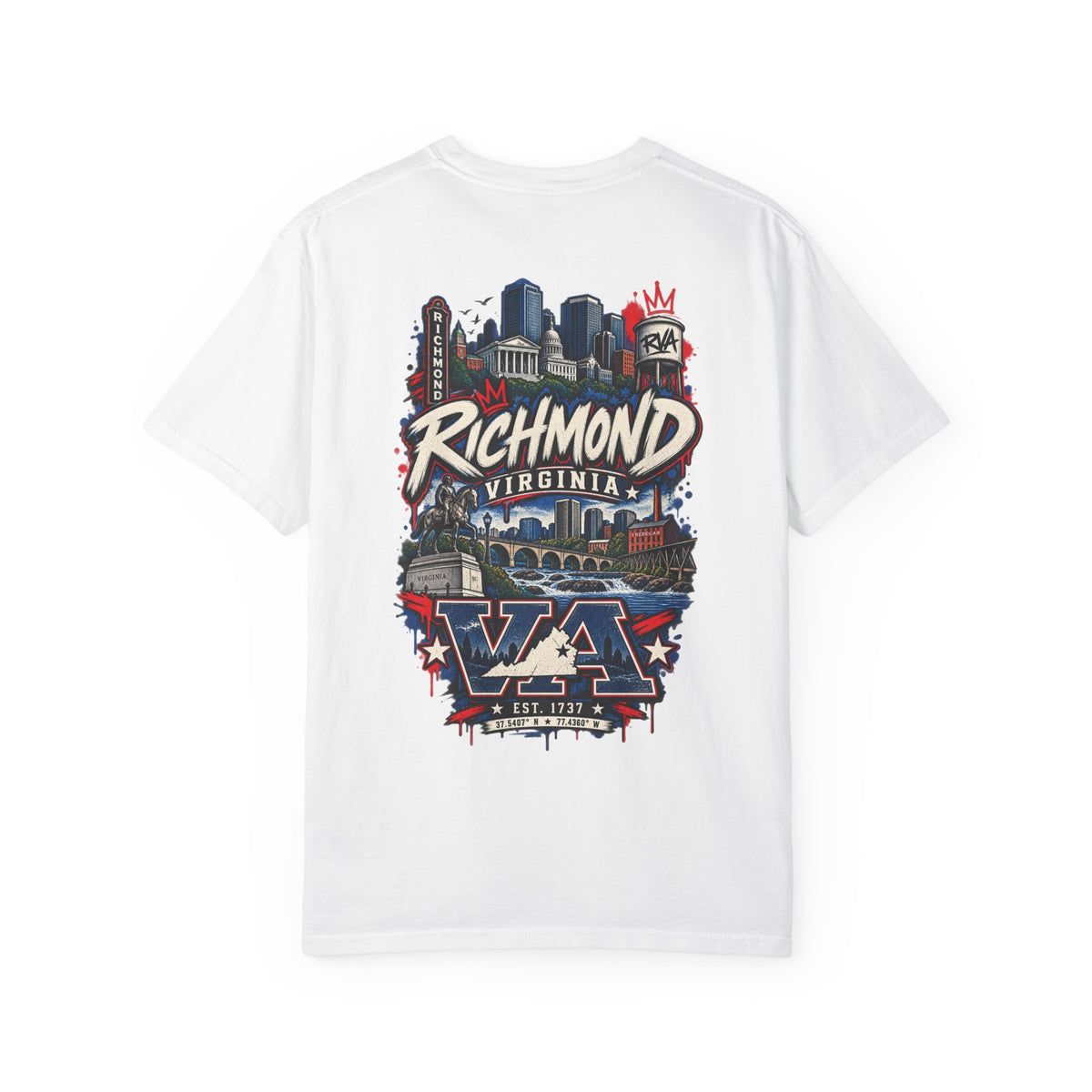 Richmond Virginia Unisex Comfort Color 1717 Streetwear Graphic Tee