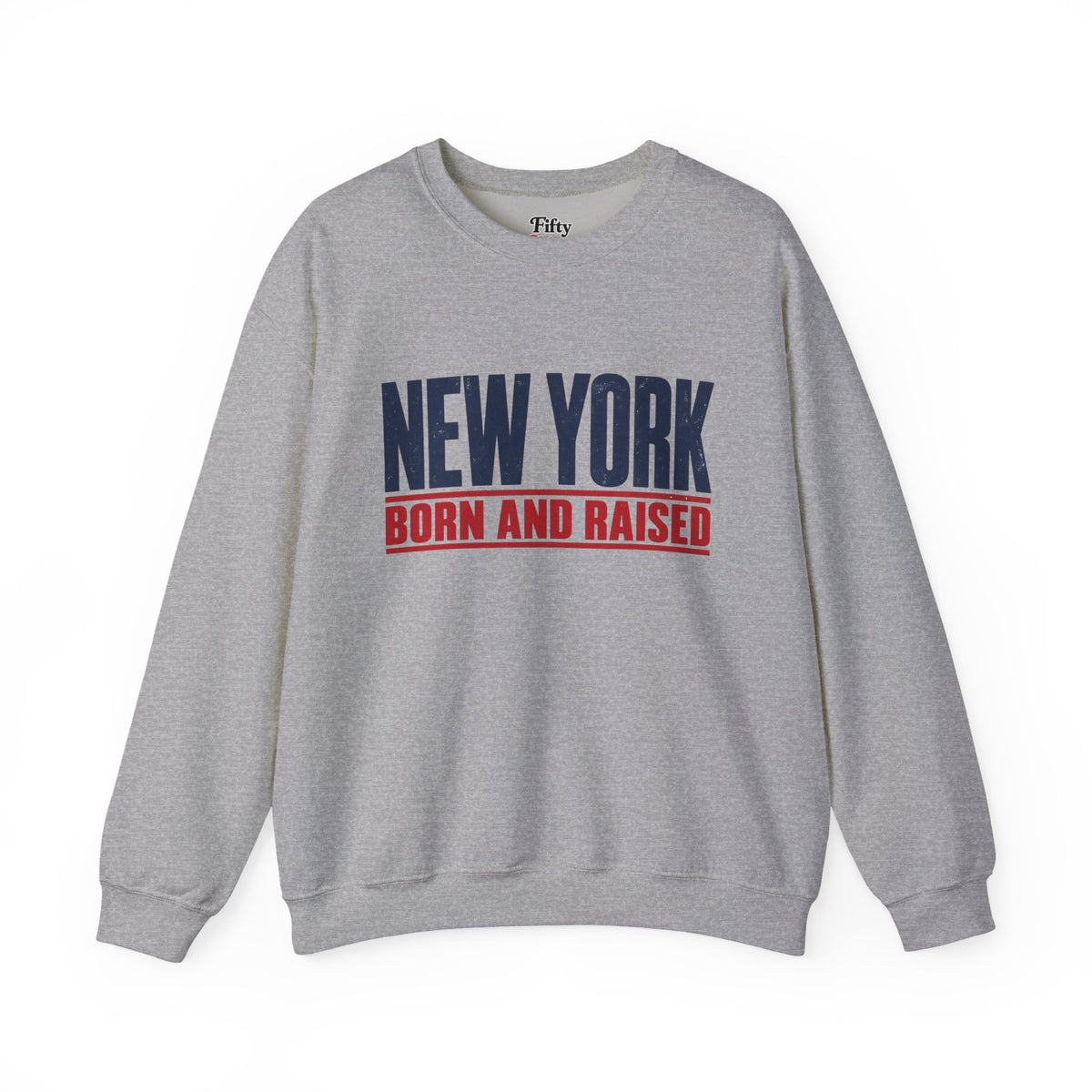 New York Born and Raised Minimal Modern Unisex Sweatshirt Graphic