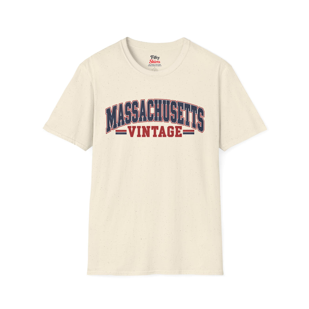 Massachusetts Vintage Unisex Softstyle T Shirt State Name Graphic Tee