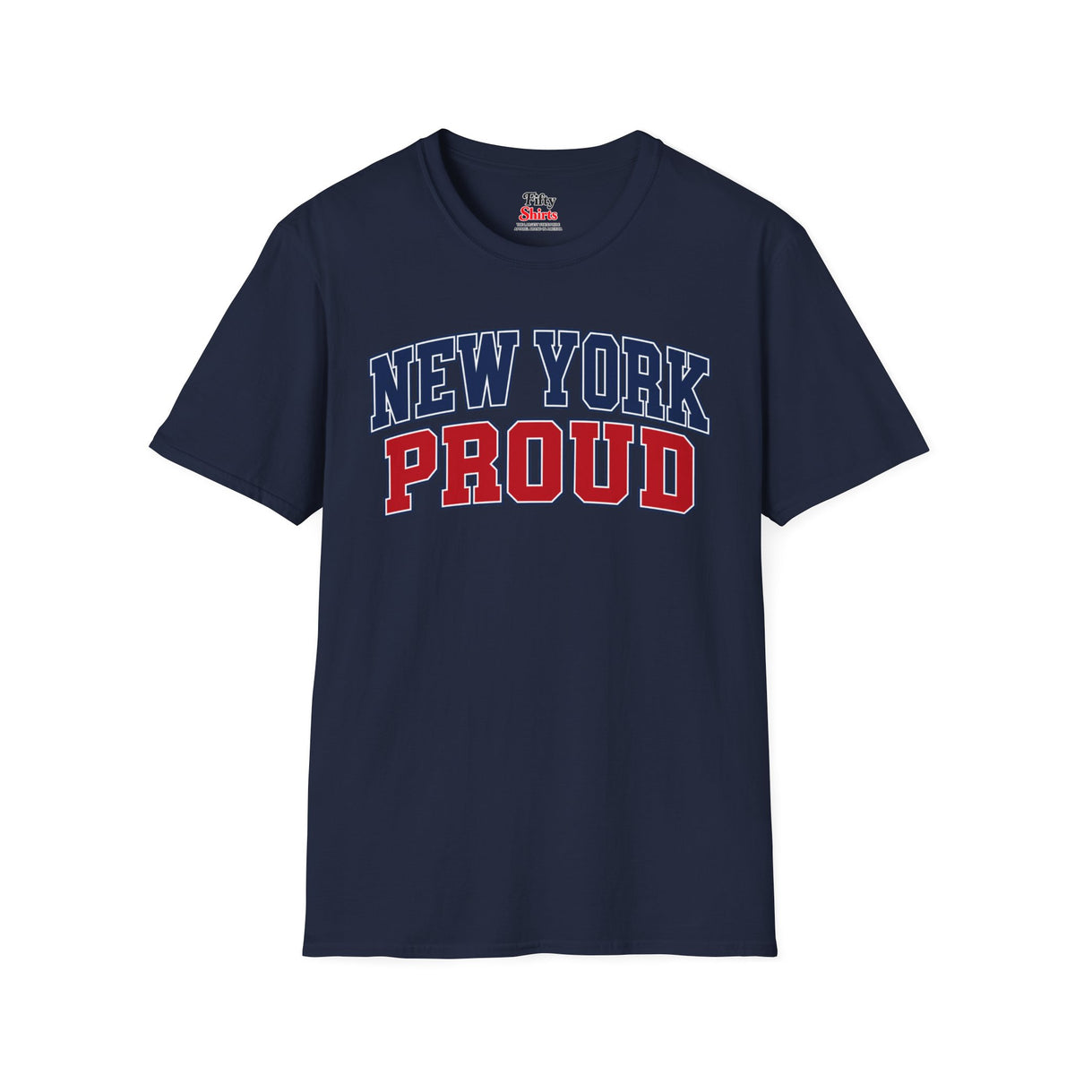 New York Proud Unisex Softstyle T Shirt State Name Graphic Tee