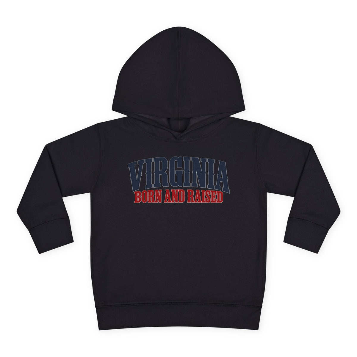 Virginia Born and Raised Premium Heritage Unisex Toddler Pullover Fleece Hoodie