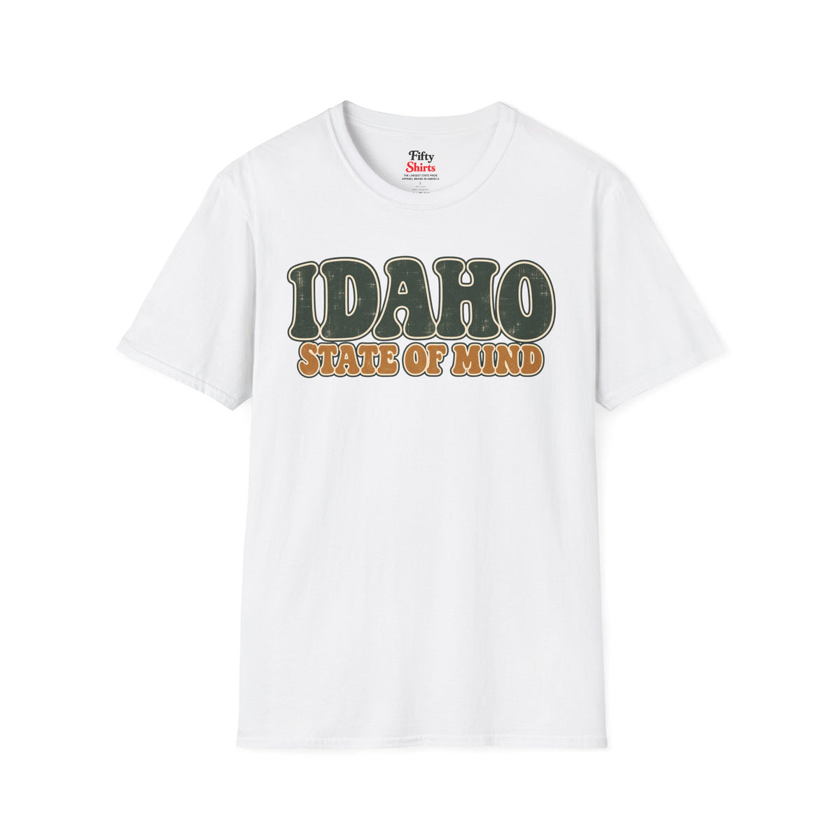 Idaho State of Mind Unisex Softstyle T Shirt State Name Graphic Tee