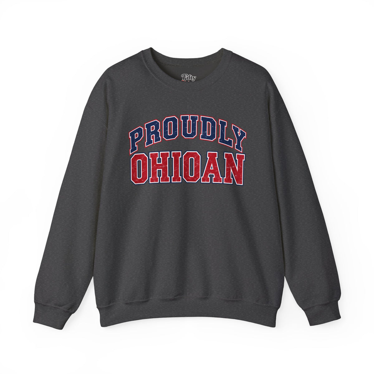 Proudly Ohion Ohio Unisex Crewneck Sweatshirt State Name Graphic