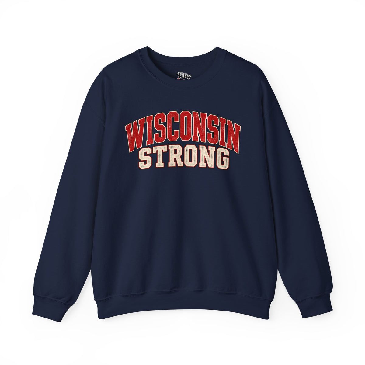 Wisconsin Strong Unisex Crewneck Sweatshirt State Name Graphic