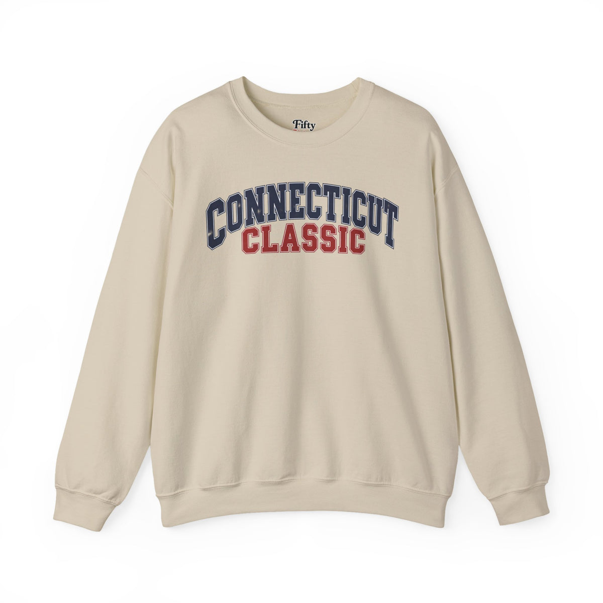 Connecticut Classic Unisex Crewneck Sweatshirt State Name Graphic