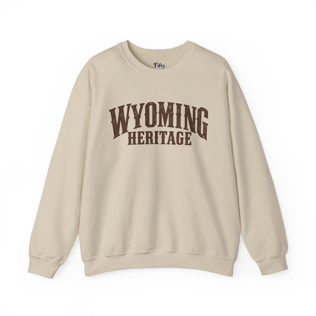 Wyoming Heritage Unisex Crewneck Sweatshirt State Name Graphic